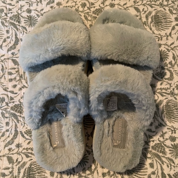 Koolaburra by Ugg slides size-9 in blue - Picture 1 of 5